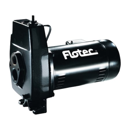 Flotec Convertible Jet Pump,5.5,11 A,230/115 VAC,1 Hp,1-1/4x1in Connection,70 Ft Max Head,17 Gpm